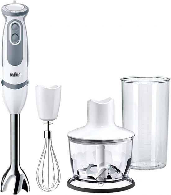 Braun MQ 5235 WH 0,5 l Liquidificadora 1000 W Cinzento, Branco