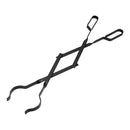 TENAZ DE METAL PARA LAREIRA, PRETO, 7 X 1,1 X 46 CM