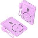 POWERBANK 5000MAH LEOTEC LEPOWW20W5P 20W WIRELESS PÚRPURA INCLUYE