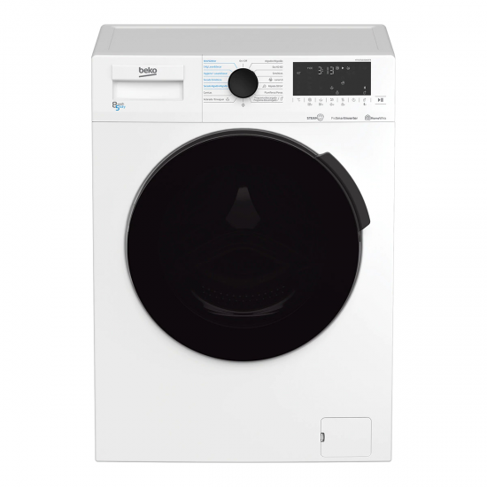 MÁQUINA DE LAVAR E SECAR ROUPA BEKO HTV8716DSWBTR 8K/5K 1400R