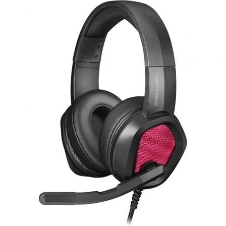 AUSCULTADORES MARS GAMING MH320 RGB HEADPHONES+MIC, PRETOS