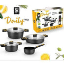 PACK 4 CACEROLAS BRA DAILY PRO Ø16CM Ø20CM Ø24CM Ø28CM APTA PARA