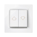 BOTÃO DE ESTORES BRANCAS COM QUADRO