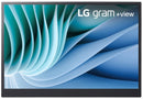 MONITOR PORTÁTIL LG GRAM +VIEW 16MR70 16" WQXGA PRETO E CINZA