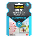 FITA DE MONTAGEM DUPLA FACE, TRANSPARENTE, 19MM X 5M, MAX 7 KG