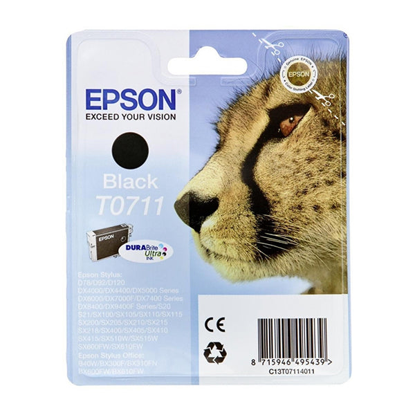 Epson T0711 tinteiro 1 unidade(s) Original Preto