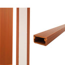 MINI CALHA ADESIVA EDM 2M 19X11MM COR MADEIRA ESCURA (PREÇO/METRO