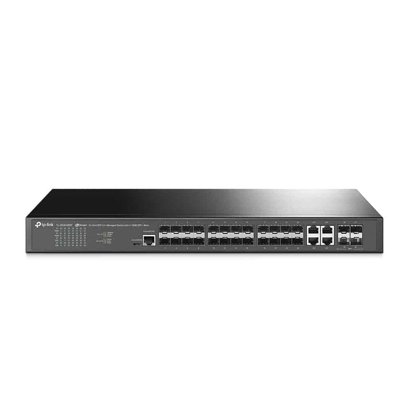 TP-Link TL-SG3428XF switch de rede Gerido L2+ Nenhum 1U Preto