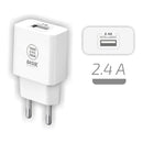 CARREGADOR TECH ONE TECH TEC2904 1XUSB 2.4A BRANCO