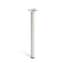 PÉ CILÍNDRICO DE AÇO. COR BRANCO. MOD. 401G. MEDIDAS Ø3X40CM 2-40