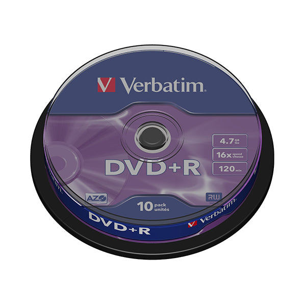 DVD+R VERBATI.16X 4,7GB AZO    -CAKE10