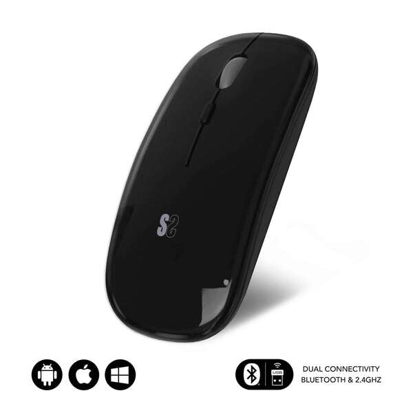 RATO BLUETOOTH SUBBLIM DUAL FLAT ATÉ 1600 DPI