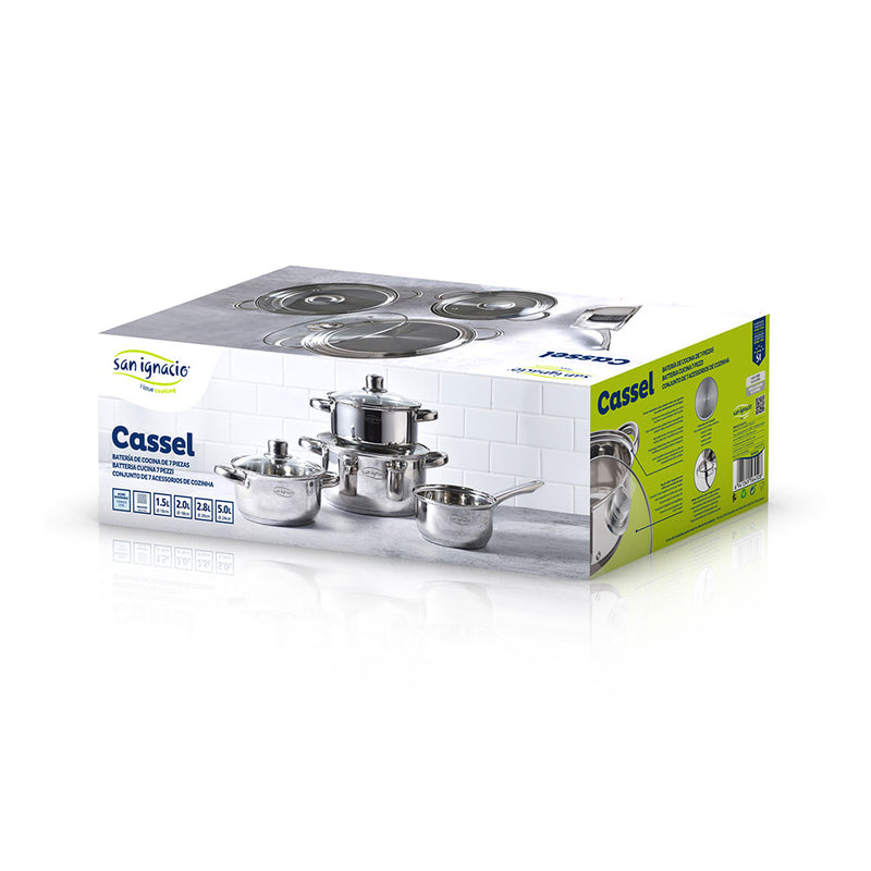 TREM DE COZINHA DE 7 PEÇAS EM INOX IND CASSEL SG8172 SAN IGNACIO