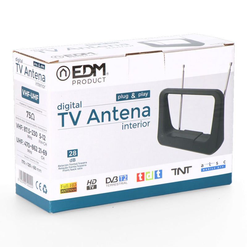 ANTENA UHF INTERIOR TV EDM 470-862 MHZ CLASSIC SERIES 170X120X60M