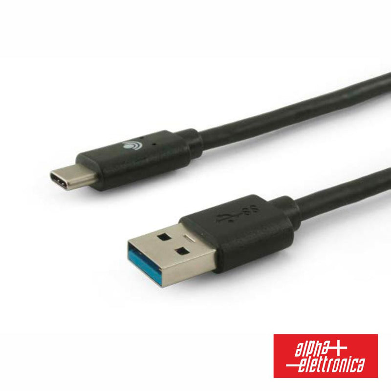 CABO USB-A 3.0 MACHO  USB-C 1M PRETO ALPHA