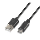 AISENS A107-0050 cabo USB 0,5 m USB 2.0 USB A USB C Preto