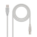 Nanocable 10.01.0103 cabo USB 1,8 m USB 2.0 USB A USB B Bege