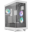 CAJA GAMING SEMITORRE NOX HUMMER ETHER BLANCA Y NEGRA