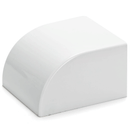 CABO PVC EM FORMA QUADRADA E TAMPA BRANCA 60*40MM 4PCS