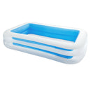 PISCINA RETANGULAR 2 ANÉIS 262X175X56CM 2 CÂMARA DE AR. INTEX