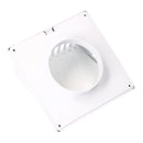 GRELHA DE VENTILAÇÃO COM CAPA ABS Ø 100MM 170X170MM BRANCA