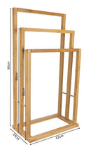 TOALHEIRO DE BAMBU  56-68-80 cm