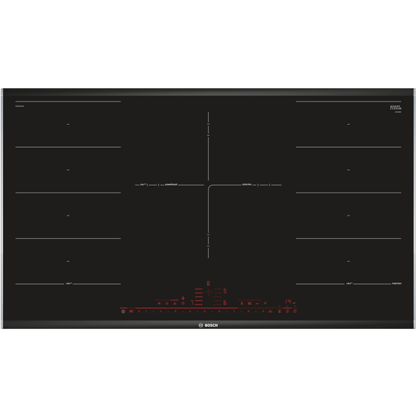 Bosch Serie 8 PXV975DV1E placa Preto Embutido Placa com zona de i