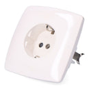FLUSH FLUSH T/T BASE SCHUKO TIPO 10/16 A 250 V, BRANCO (EMBALADO