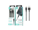 CABO IPHONE IKREA COM 1M FAST CHARGING 2.4A PRETO