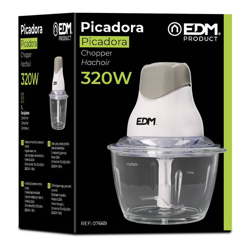 PICADORA COM TAÇA DE VIDRO 320W EDM