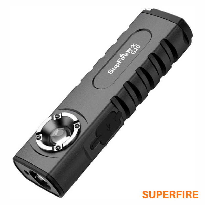 LANTERNA MULTIFUNCIONAL SUPERFIRE G20, 470LM, USB