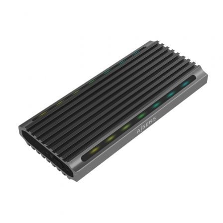 AISENS ASM2-RGB011GR Caixa para Discos Rígidos Compartimento SSD