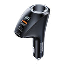 CARREGADOR DE ISQUEIRO 2X USB-C, USB REMAX RCC339, 88,5W (PRETO)
