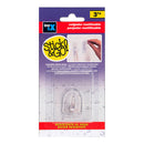CABIDE ADERENTE REUTILIZAVEL 60X47MM TRANSPARENTE 1290-0-000 (BLI
