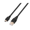AISENS A101-0023 cabo USB 0,5 m USB 2.0 USB A Mini-USB B Preto