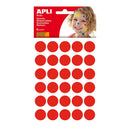 APLI GOMETS REDONDOS Ø 20MM - 180 UNIDADES EN 6 HOJAS - ADHESIVO