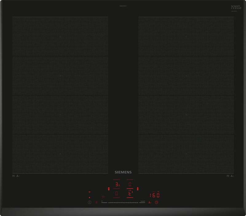 Siemens iQ700 EX651HXC1E placa Preto Embutido 60 cm Placa com zon