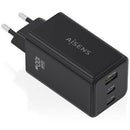 CARGADOR DE PARED GAN AISENS ASCH-100W3P052-BK 2XUSB TIPO-C 1XUSB