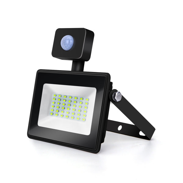 PROJETOR LED IP65 220V 30W C/ SENSOR 6400K 2700LM