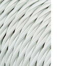 CABO TÊXTIL TRANÇADO 2X0,75MM BRANCO 25M