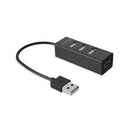 HUB 4 PUERTOS 2.0 MEDIARANGE MRCS502 BLACK