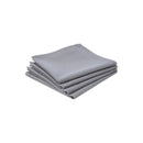 PACK 4 GUARDANAPOS DE ALGODÃO COR CINZENTO 40X40CM