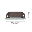 BLOQUEADOR MAGNETICO PARA PORTA CASTANHO (2 PEÇAS) 75X18MM