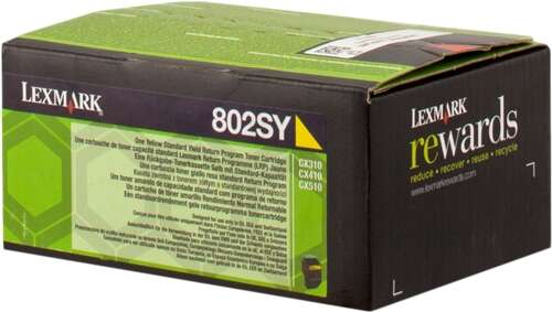 Lexmark 802SY toner 1 unidade(s) Original Amarelo