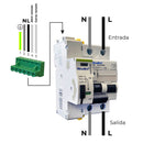 DISJUNTOR DIFERENCIAL 2P 40A 30MA AC C/REARME AUTOMÁTICA COM 3 TE