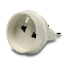 ADAPTADOR DE VIAGEM EUROPEU - UNIVERSAL, 10A 250 V, BRANCO
