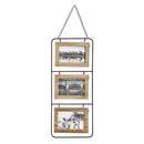 PORTA FOTOS PARA 3 FOTOS DE MADEIRA 52X22CM