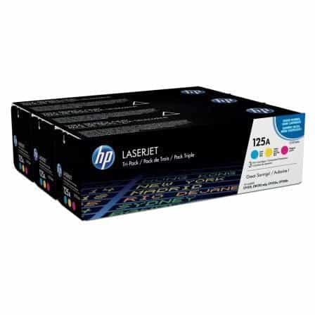 HP 125A CYM TRI-PACK LASERJET TONER CARTRIDGE