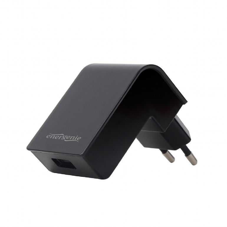 CARREGADOR GEMBIRD USB 2.1A PRETO CURVO