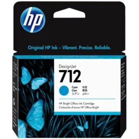 TINTEIRO HP 712 29-ML CYAN DESIGNJET INK CARTRIDGE